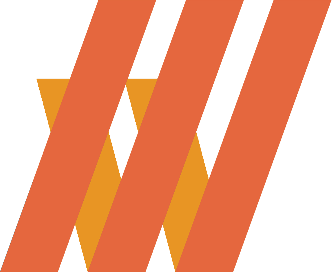 Orange slanted lines